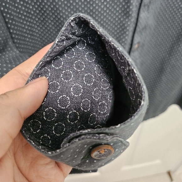 Ted Baker London Green Polka Dot Button Down Shirt - Picture 9 of 12